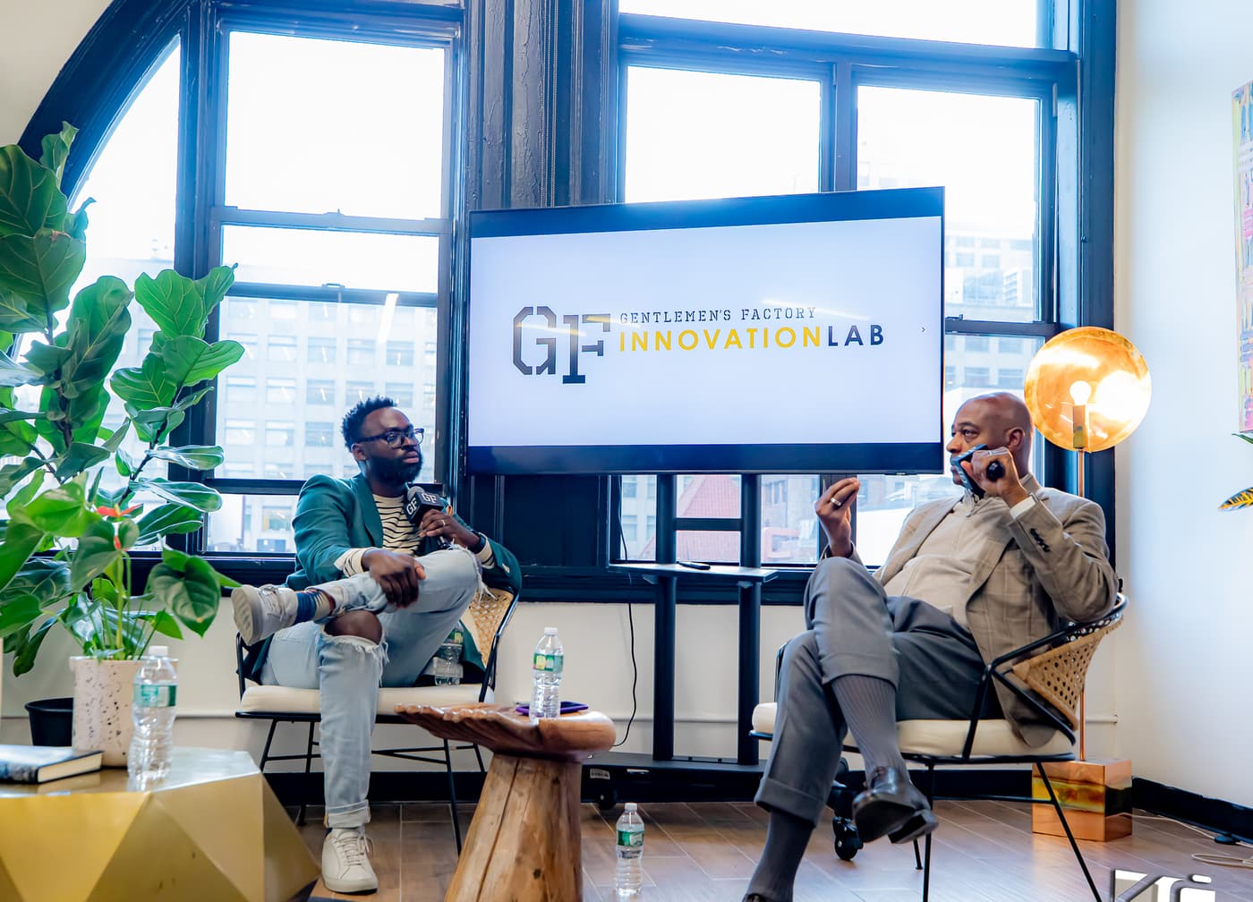 A fireside conversation at the Gentlemen's Factory Innovation Lab.