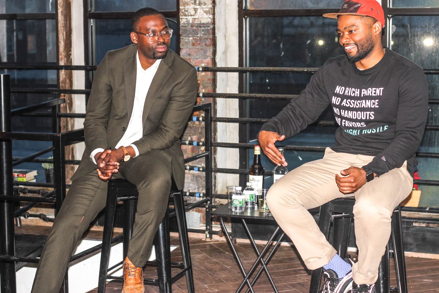 An entrepreneurs' conversation.